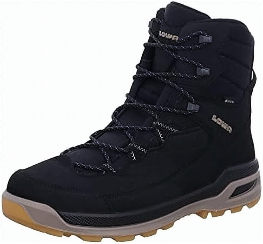 Lowa High-Top Black Suede