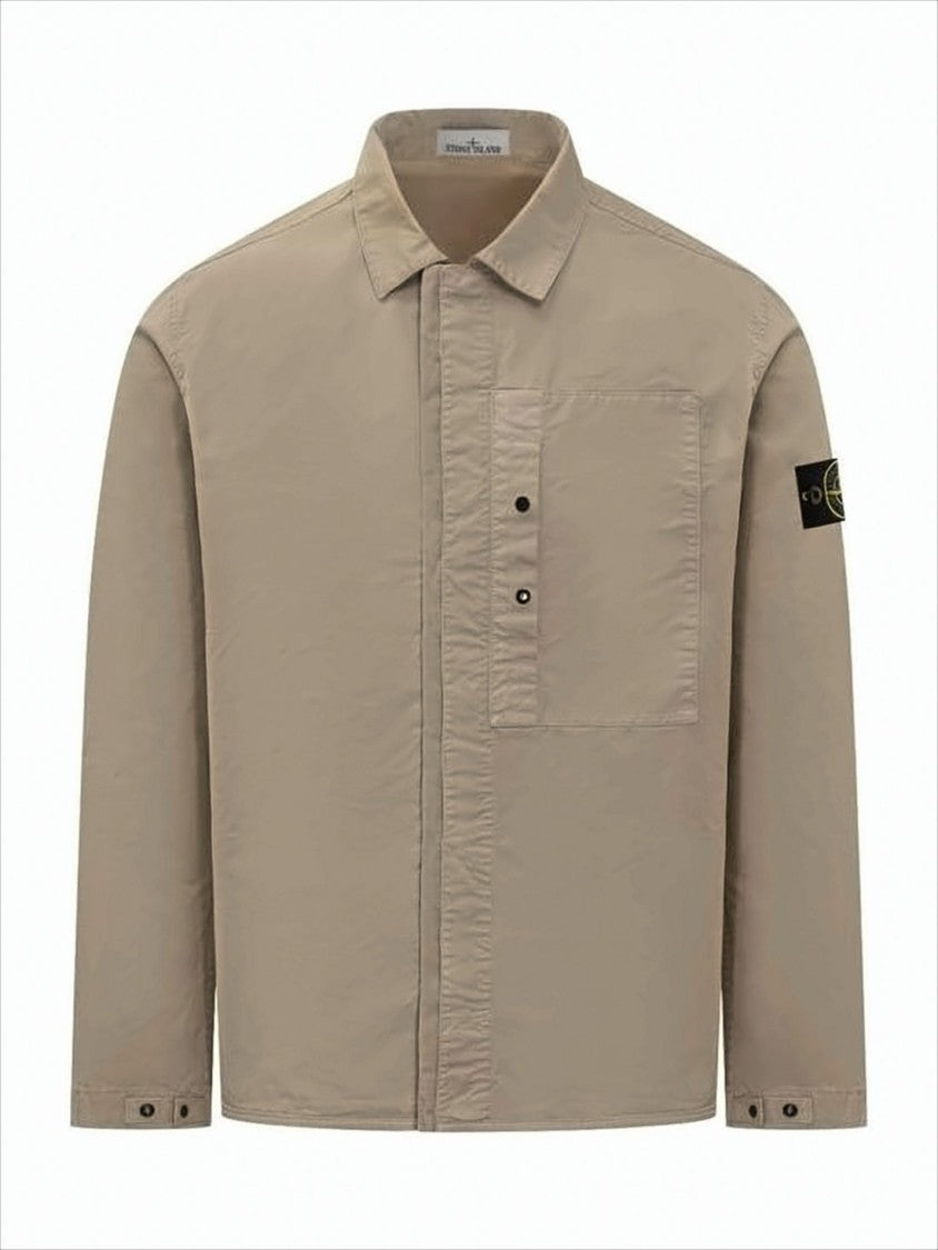 Stone Island Long Sleeve Shirt With Concealed Placket