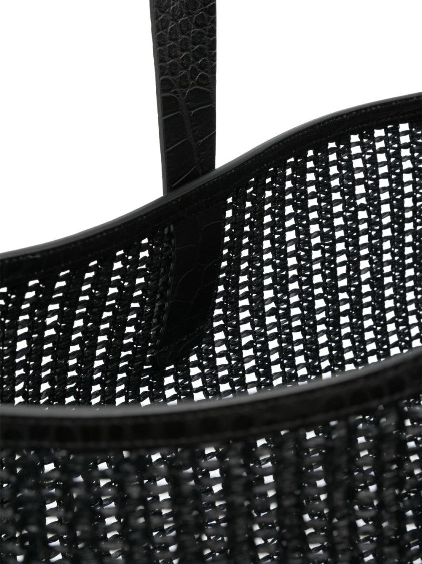 Dolce & Gabbana Woven Design Bag With Versatile Carrying Options