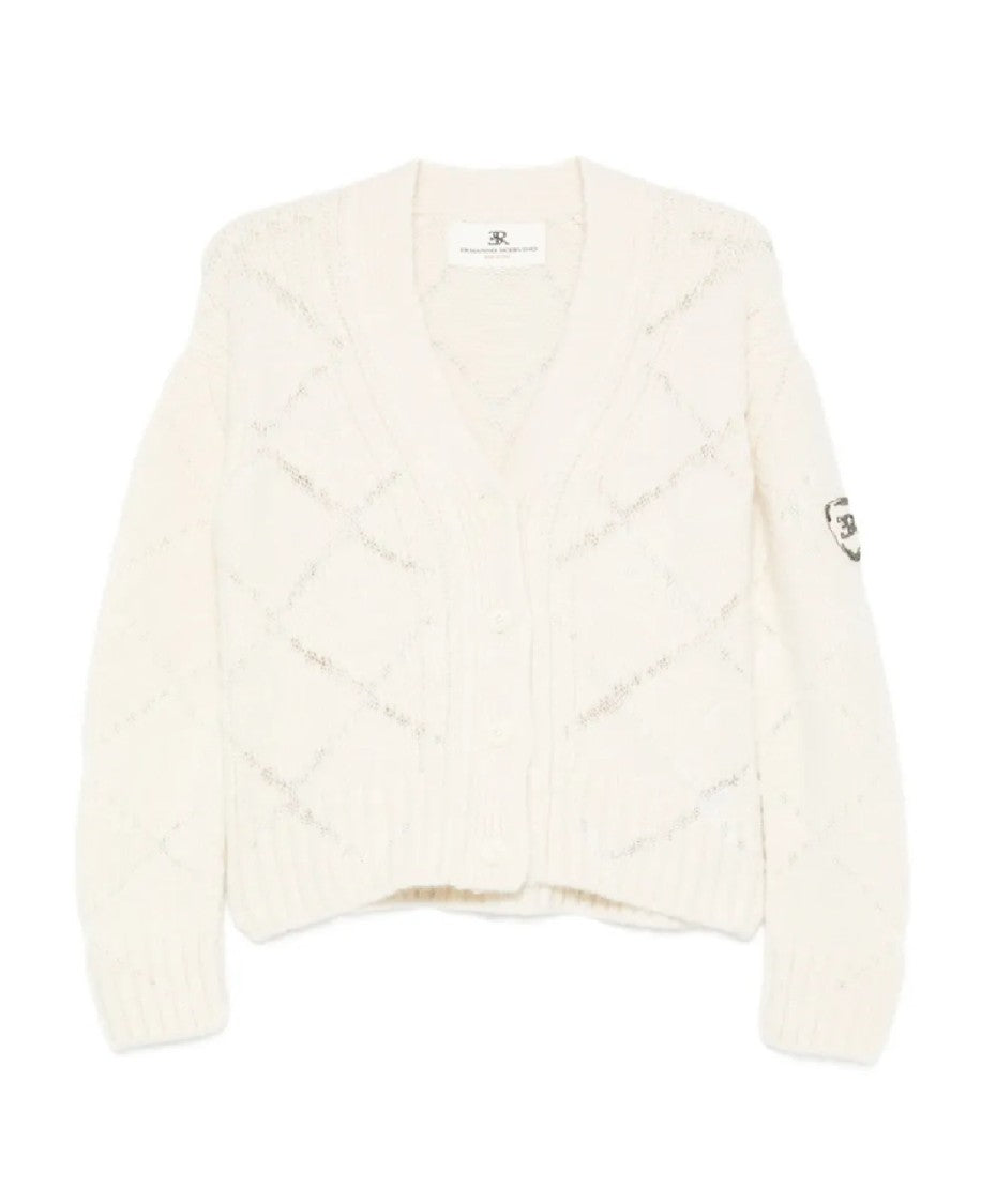 Ermanno Scervino Button-Down Cardigan With Textured Knit