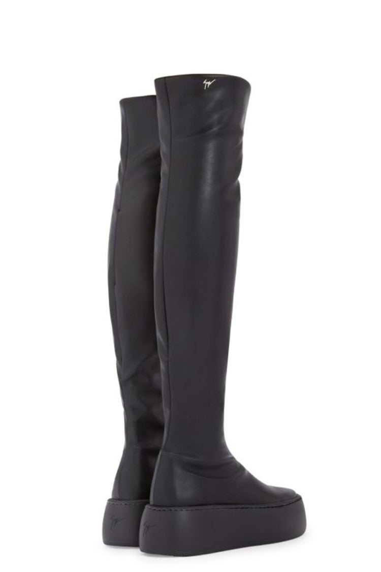 Giuseppe Zanotti Over-The-Knee Black Ankle Boots