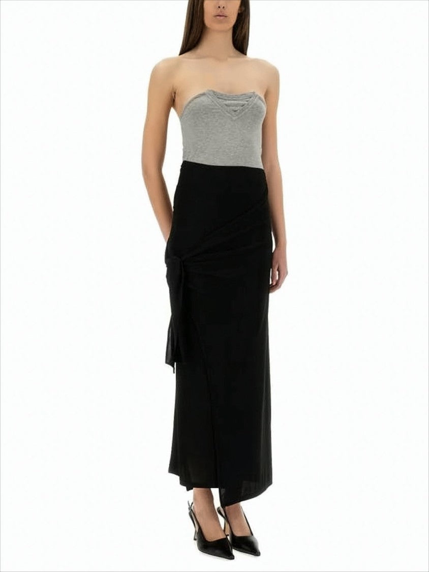 Paloma Wool Wrap Design Midi Skirt With Side Tie Detail