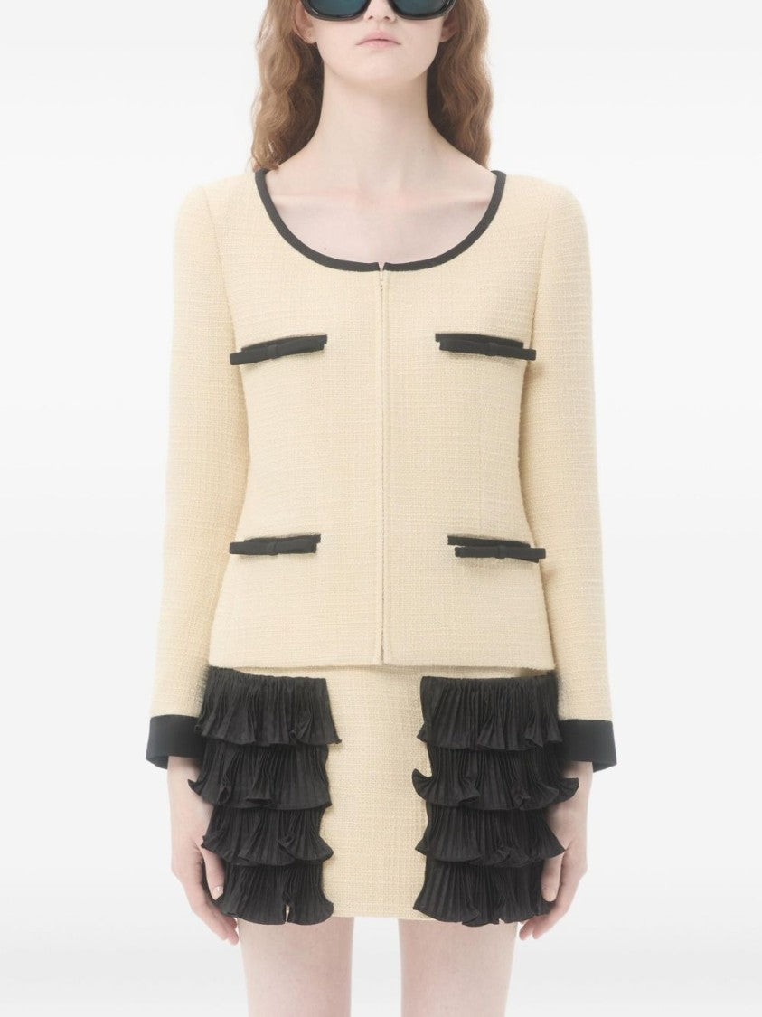 Valentino Garavani Plain Wool Tweed Jacket