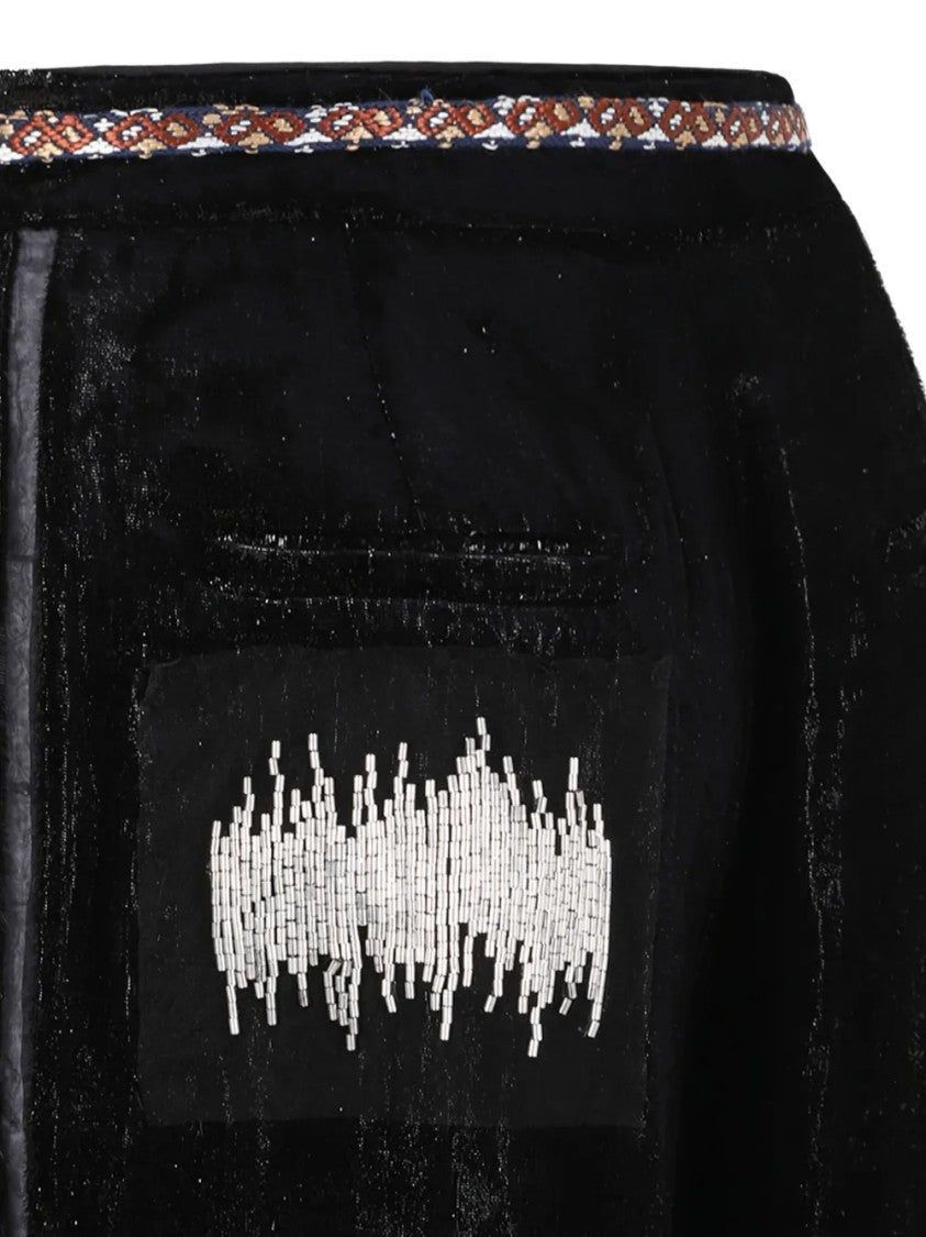 Hui Milano Straight-Leg Velvet Trousers