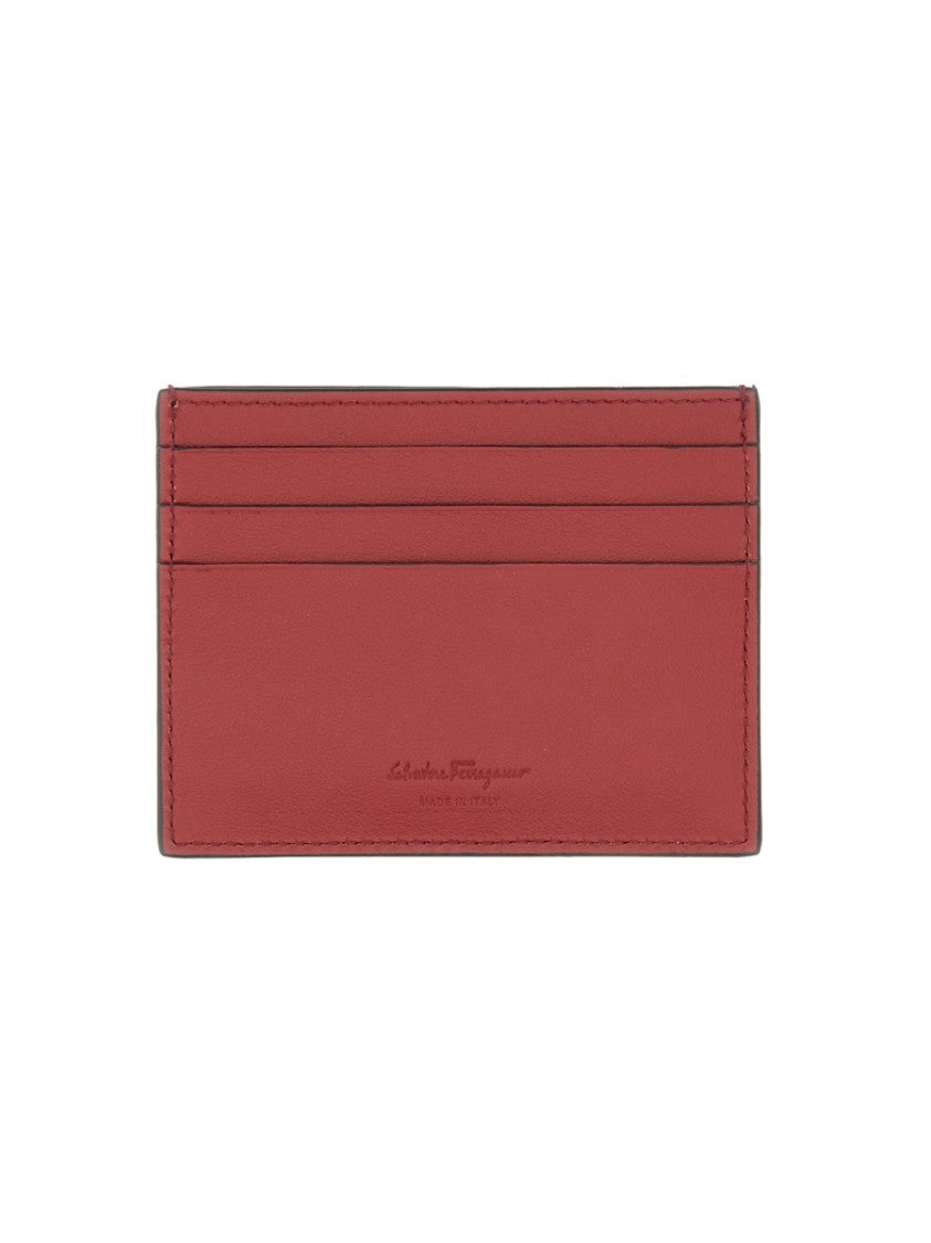 Ferragamo Calfskin Minimalist Multiple Slots Wallet