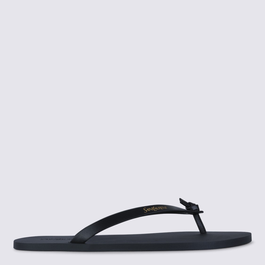 Saint Laurent Black Leather Flats