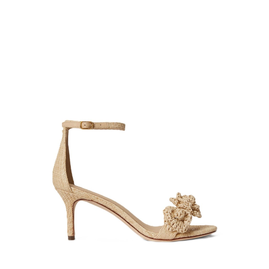 Lauren Ralph Lauren Delicate High-Heeled Sandal With Woven Texture
