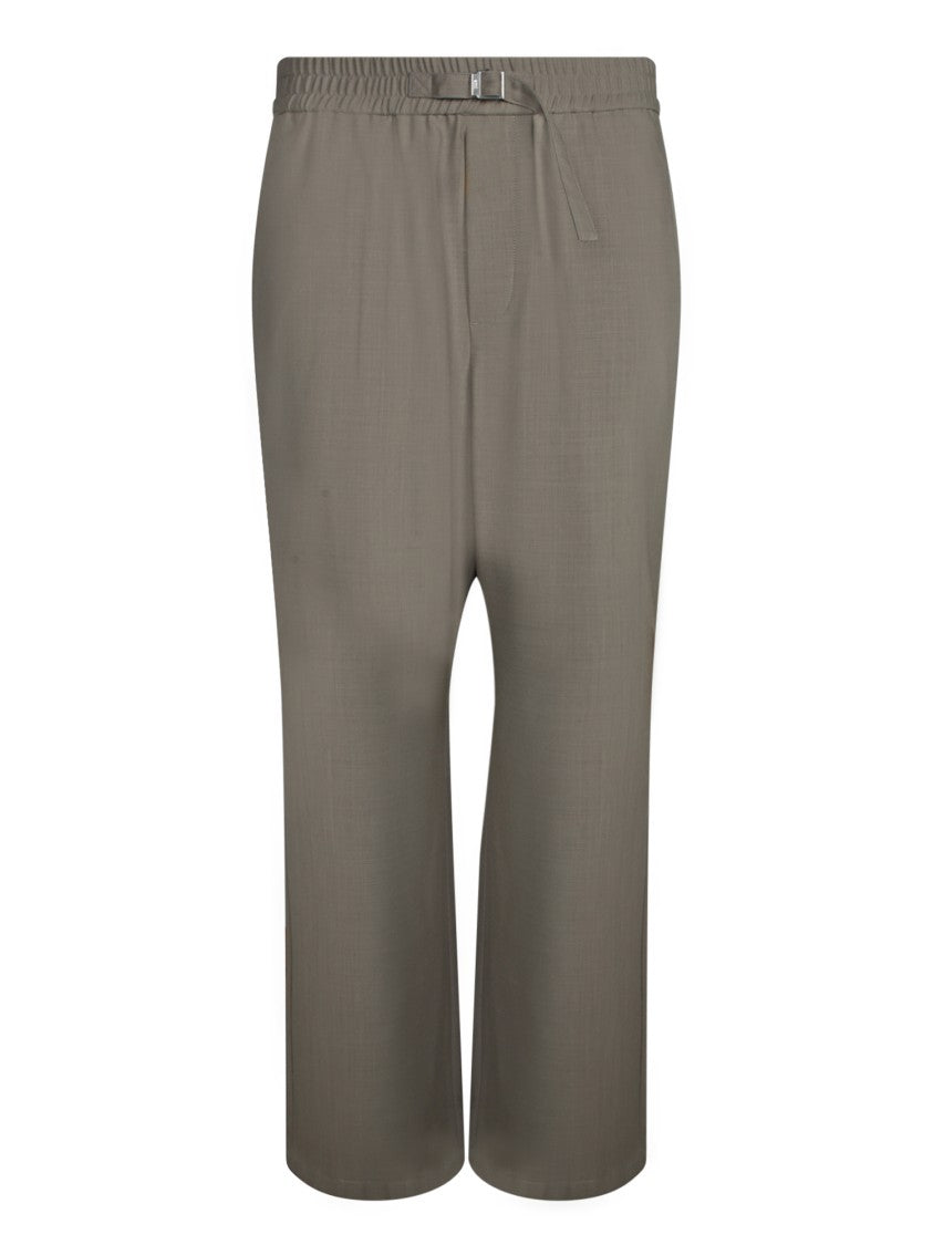 Ami Grey Trousers In Virgin Wool