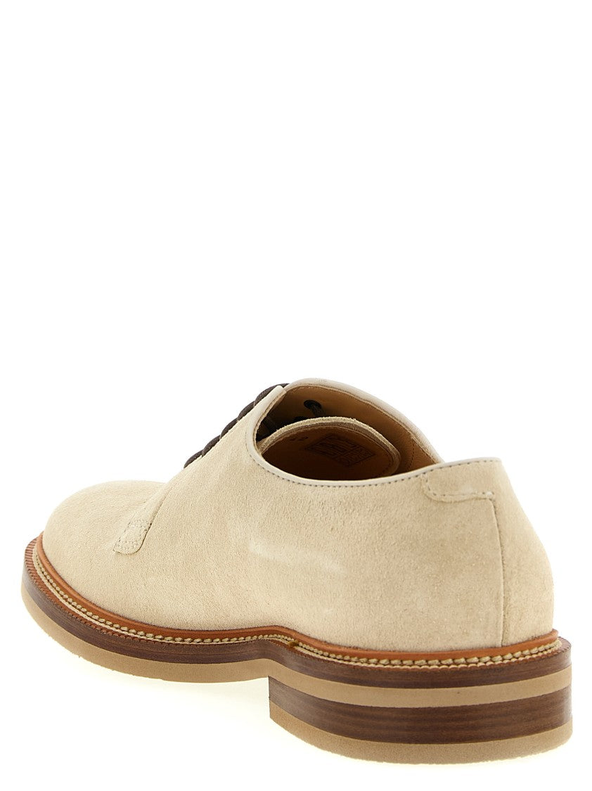 Brunello Cucinelli Suede Derby Shoes