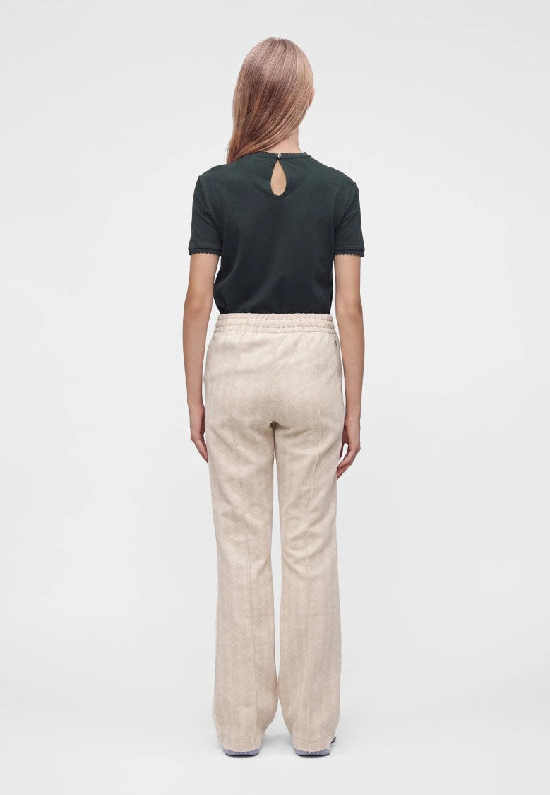 Lacoste Relaxed Fit Tonal Patterns Side Stripes Straight-Leg Pants