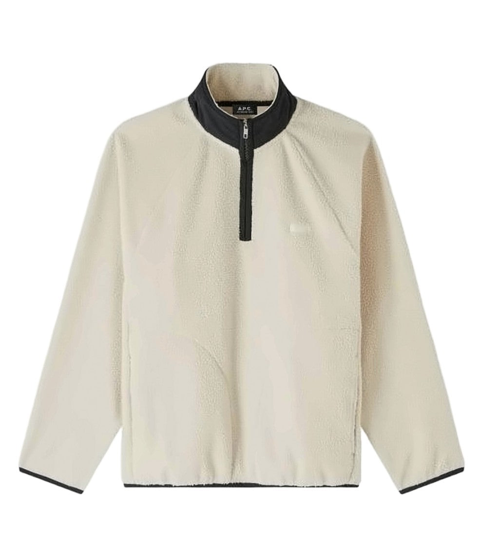 A.P.C. Long-Sleeve Top With Half-Zip Closure