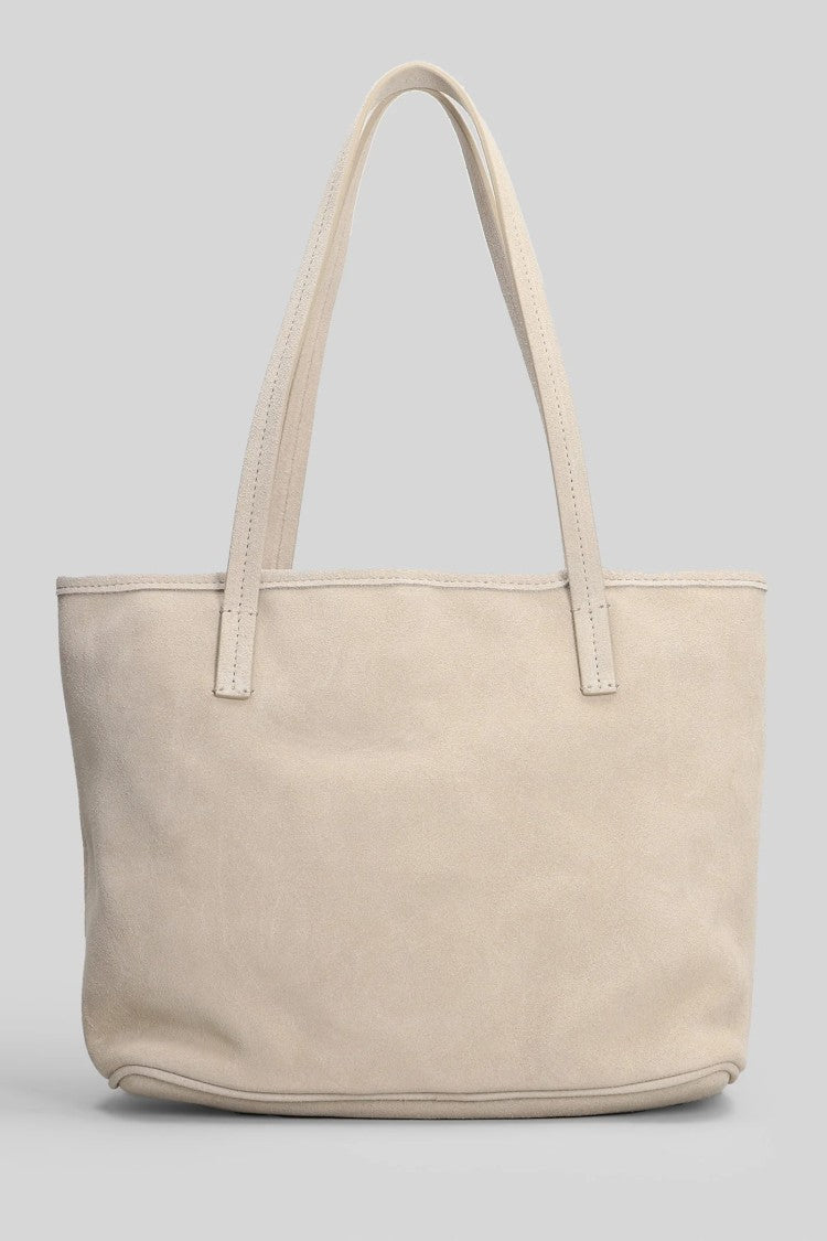 Mc2 Saint Barth Rectangular Suede-Texture Tote Bag With Detachable Pouch