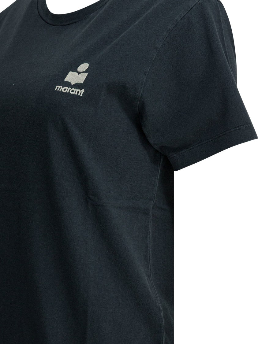 Isabel Marant Étoile Cotton T-Shirt With Relaxed Fit And Subtle Logo