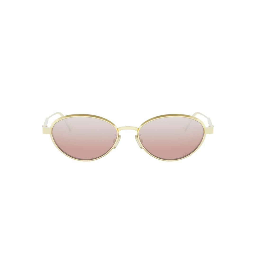 Dior Cannage R1u Gold-Finished Metal Frame Sunglasses