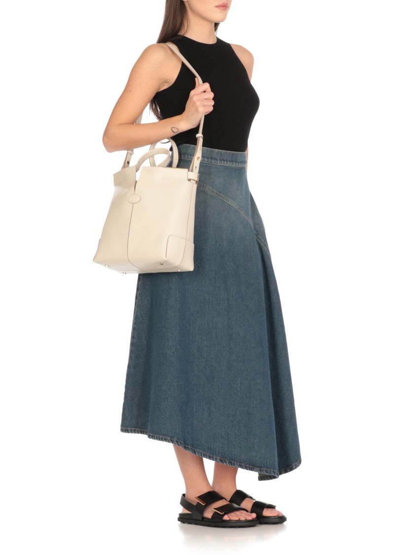 Tod's Ivory Leather Bag