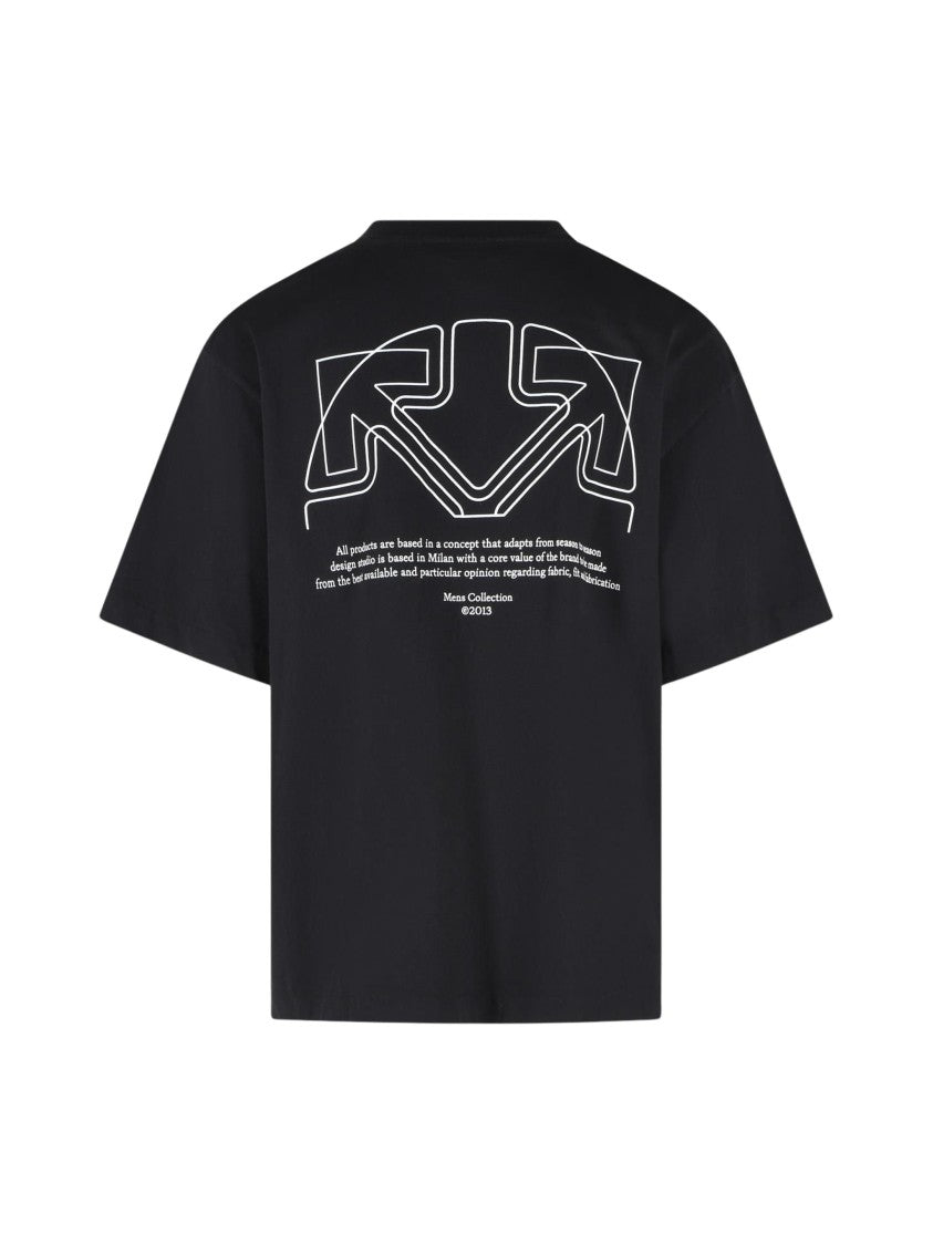 Off-White Offline Half Arrow Skate Relaxed Black T-Shirt