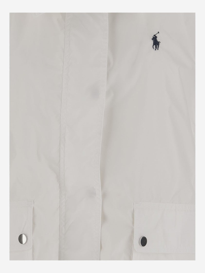 Polo Ralph Lauren Waterproof Jacket With High Collar And Multi-Pocket Design