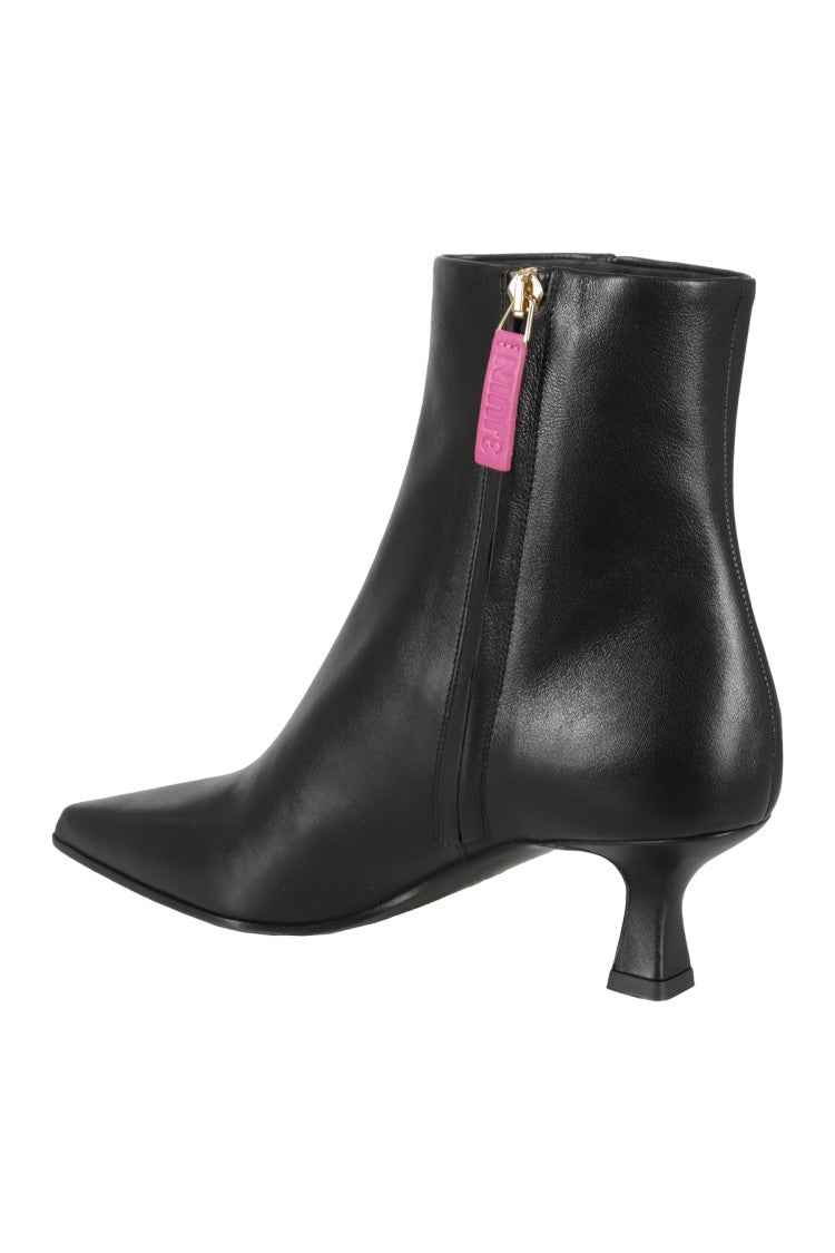 3Juin Black Leather Boots