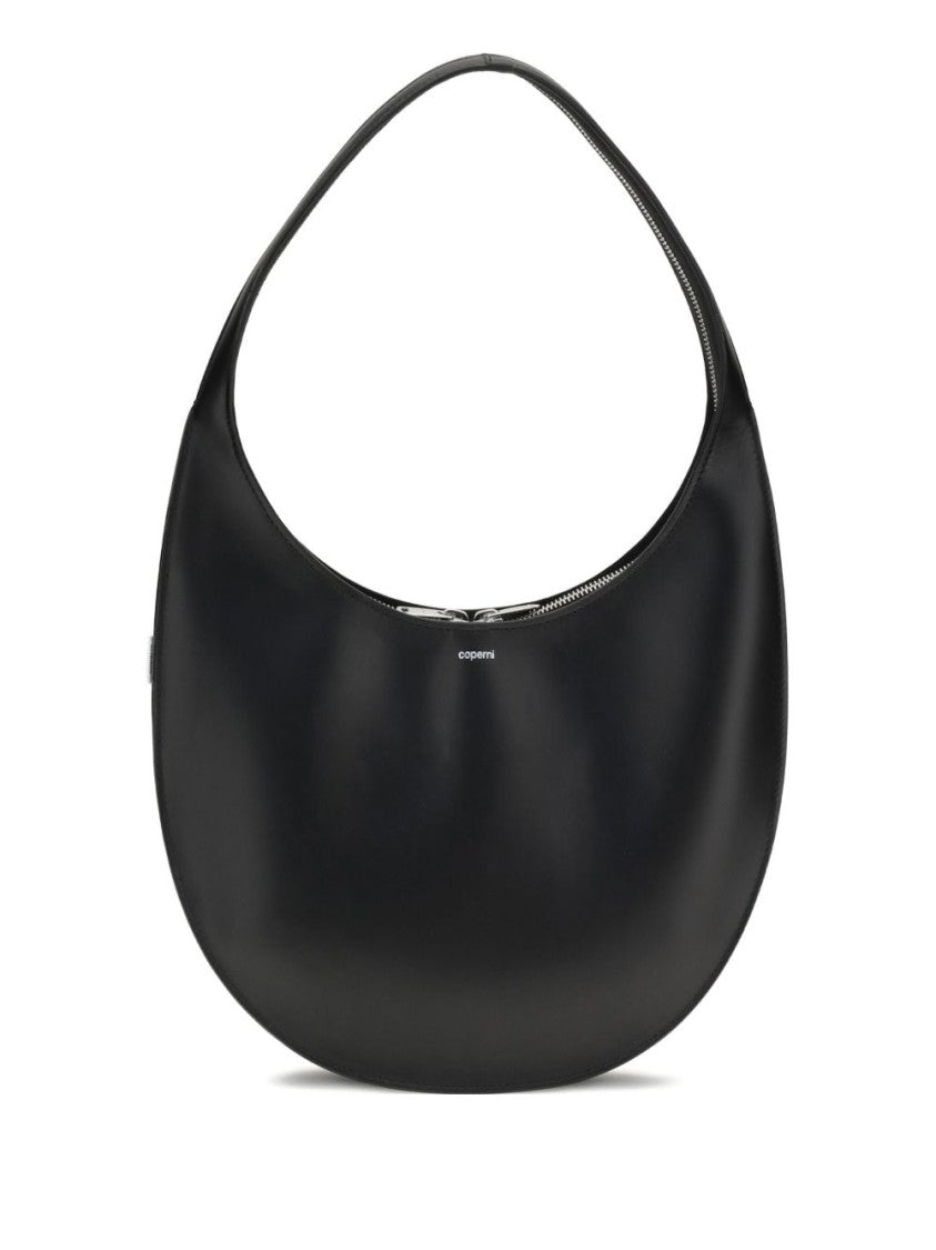 Coperni Shoulder Bag In Soft Black Leather