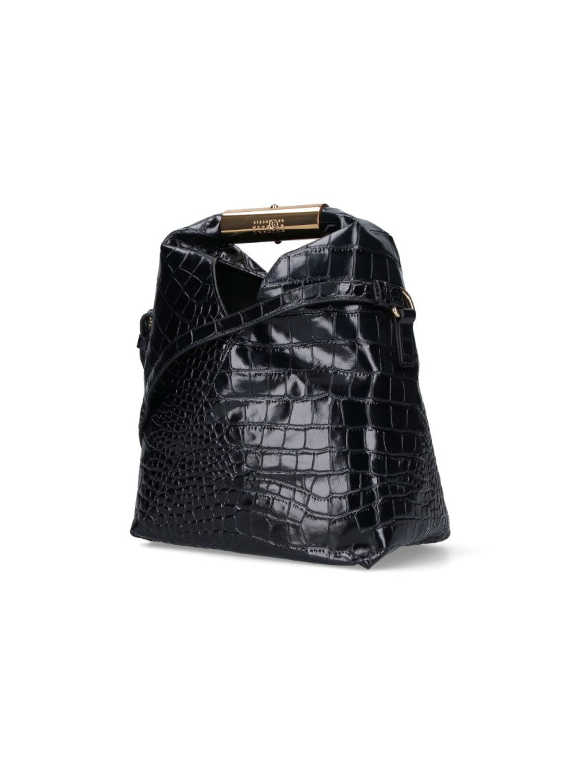 Mm6 By Maison Margiela Structured Black Bag With Minimalist Design