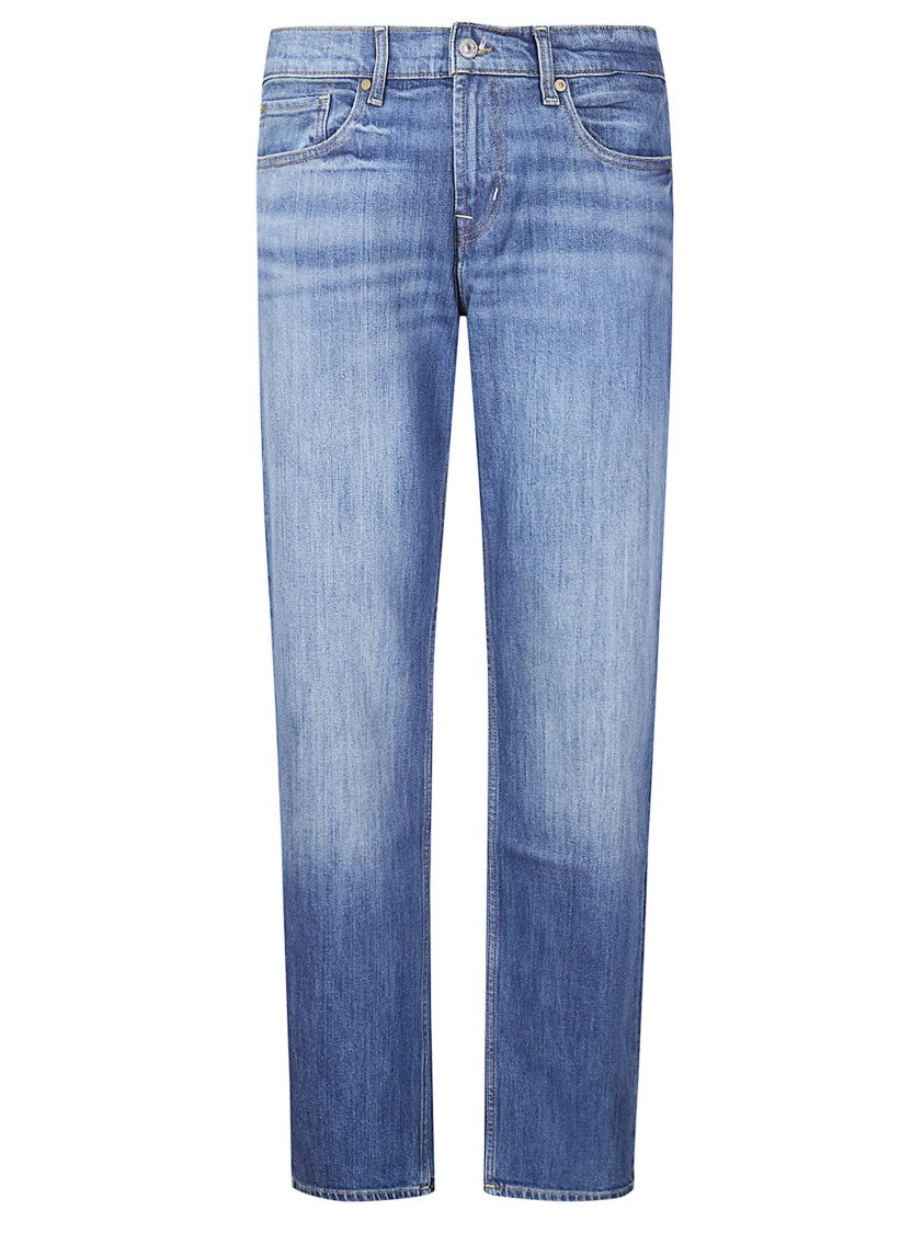 7 For All Mankind Blue Austin Five-Pocket Jeans Style Trousers