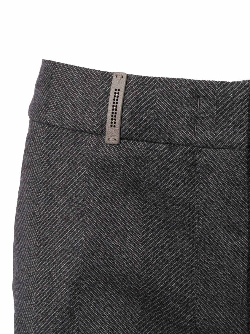 Peserico Tailored Straight-Leg Trousers In Smooth Fabric Blend