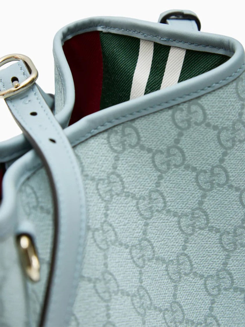 Gucci Blue Handbag Gg Structured Monogram Bag