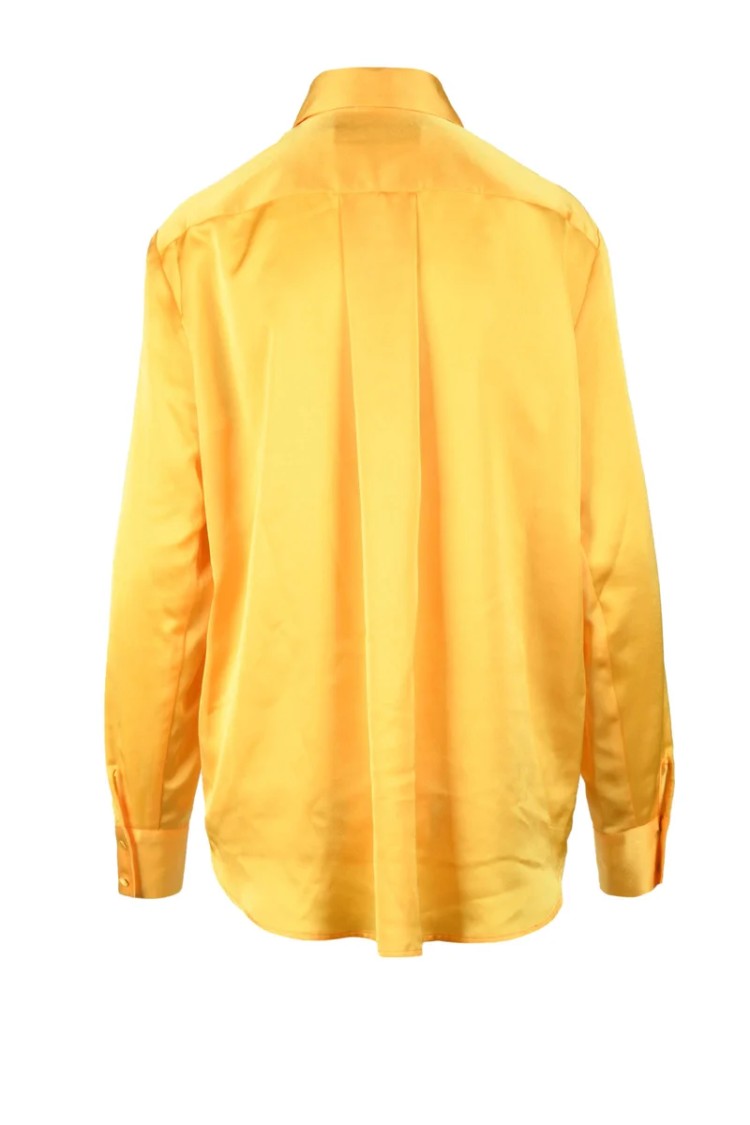 Nine Minutes Black/Orange Polyester Elastane Shirt