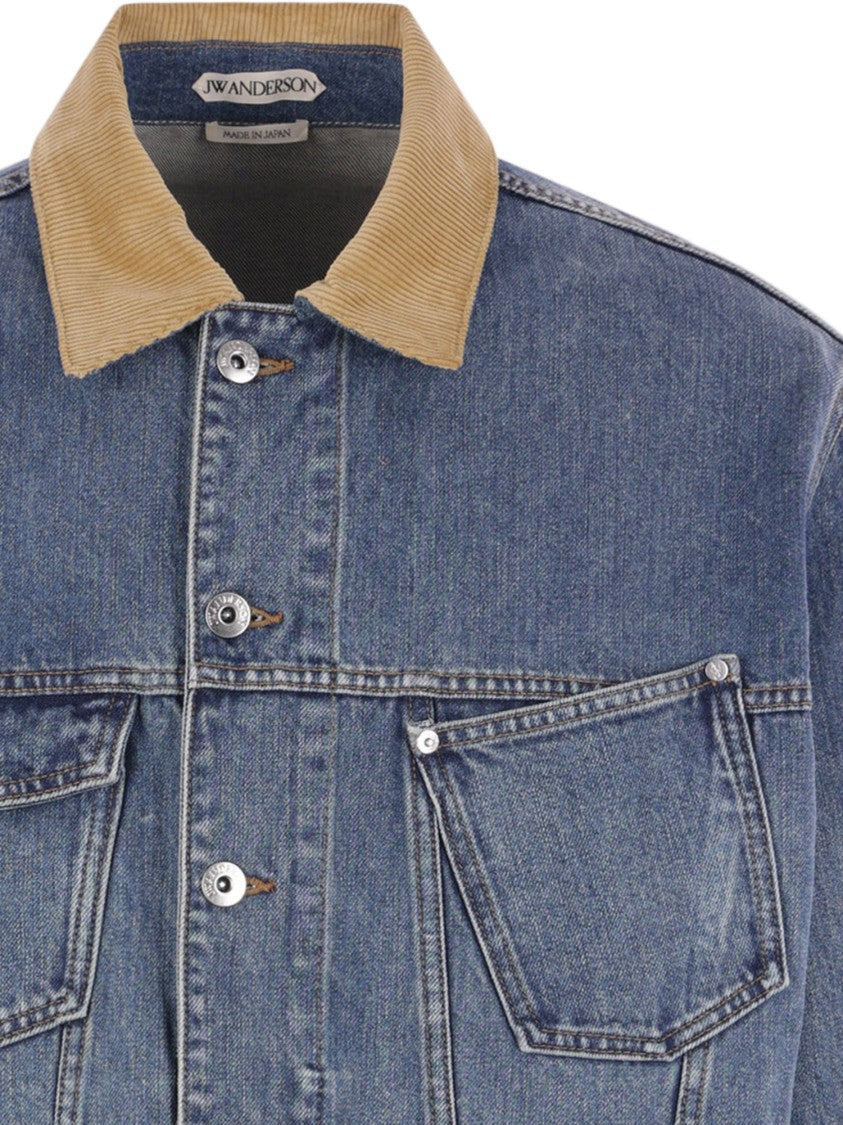 J. W. Anderson Denim Corduroy Collar Denim Jacket
