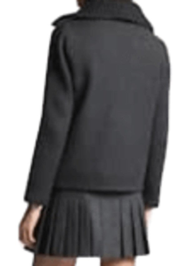 Fay Double-Faced Felted Wool Short Coat