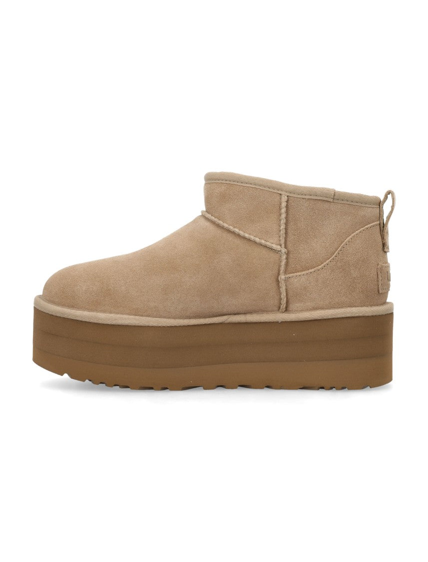 Ugg Classic Ultra Mini Platform Suede Ankle Boots
