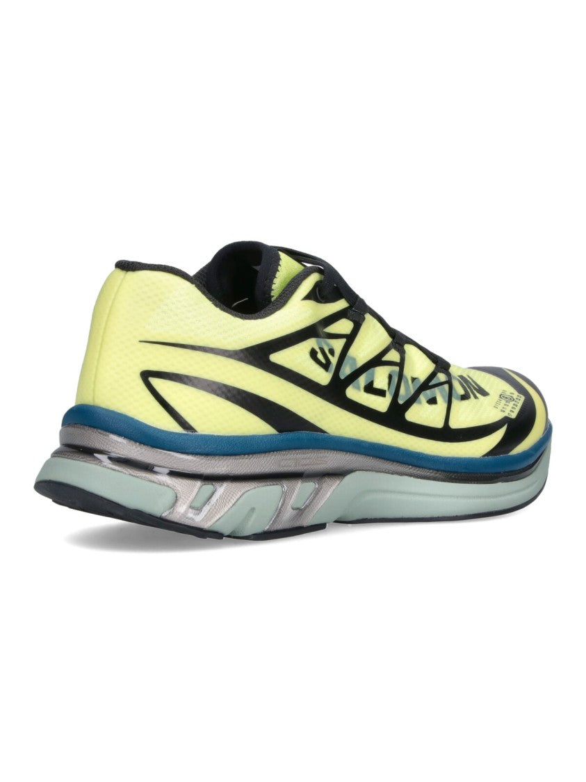 Mm6 By Maison Margiela Yellow Graphic Accent Multi-Layered Sneakers
