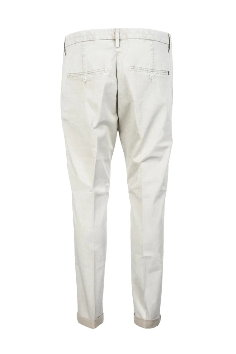 Dondup Slim-Fit Beige Trousers With Minimalist Design