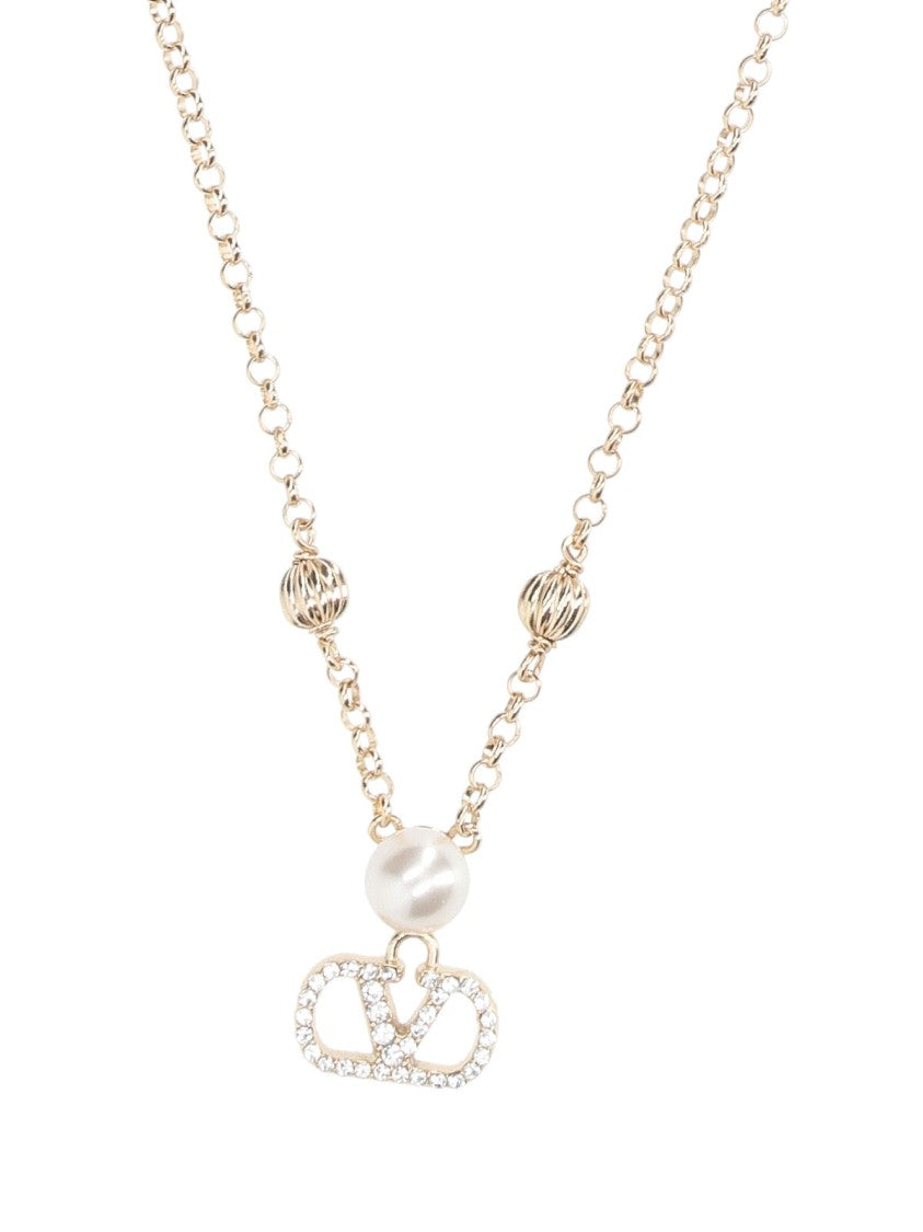 Valentino Garavani "Vlogo Signature" Necklace – Gold