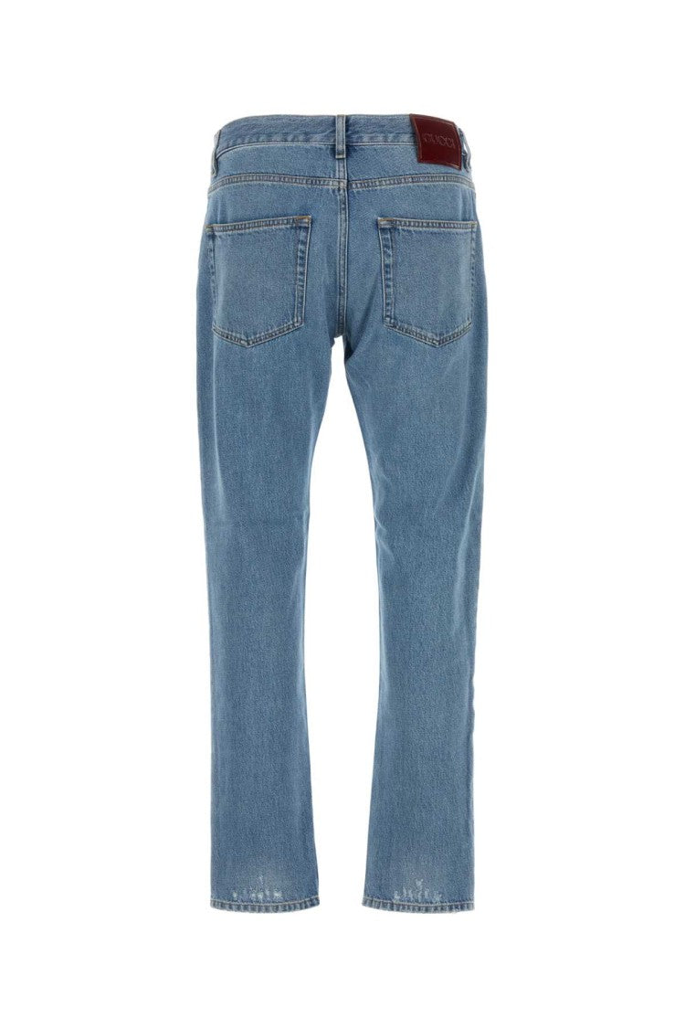 Gucci Classic Light Blue Straight-Leg Denim Jeans
