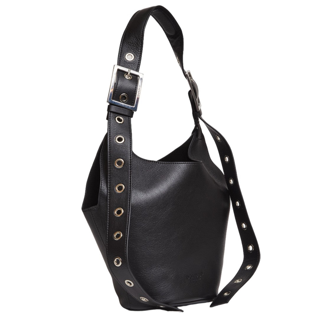 Dondup Black Nero Leather Front Logo Handbag