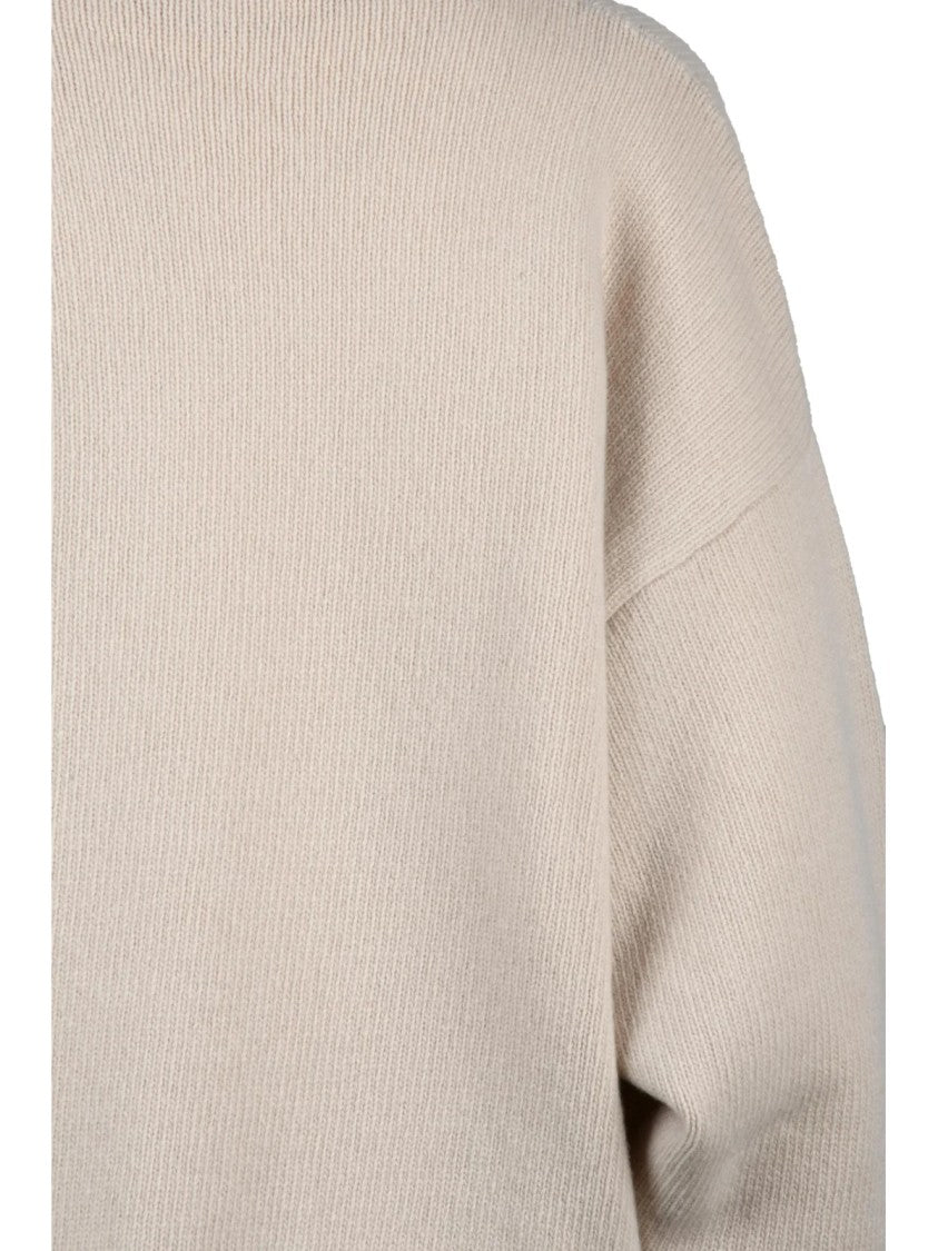 Max Mara Agre Knit Polo With V-Neckline And Ribbed Details