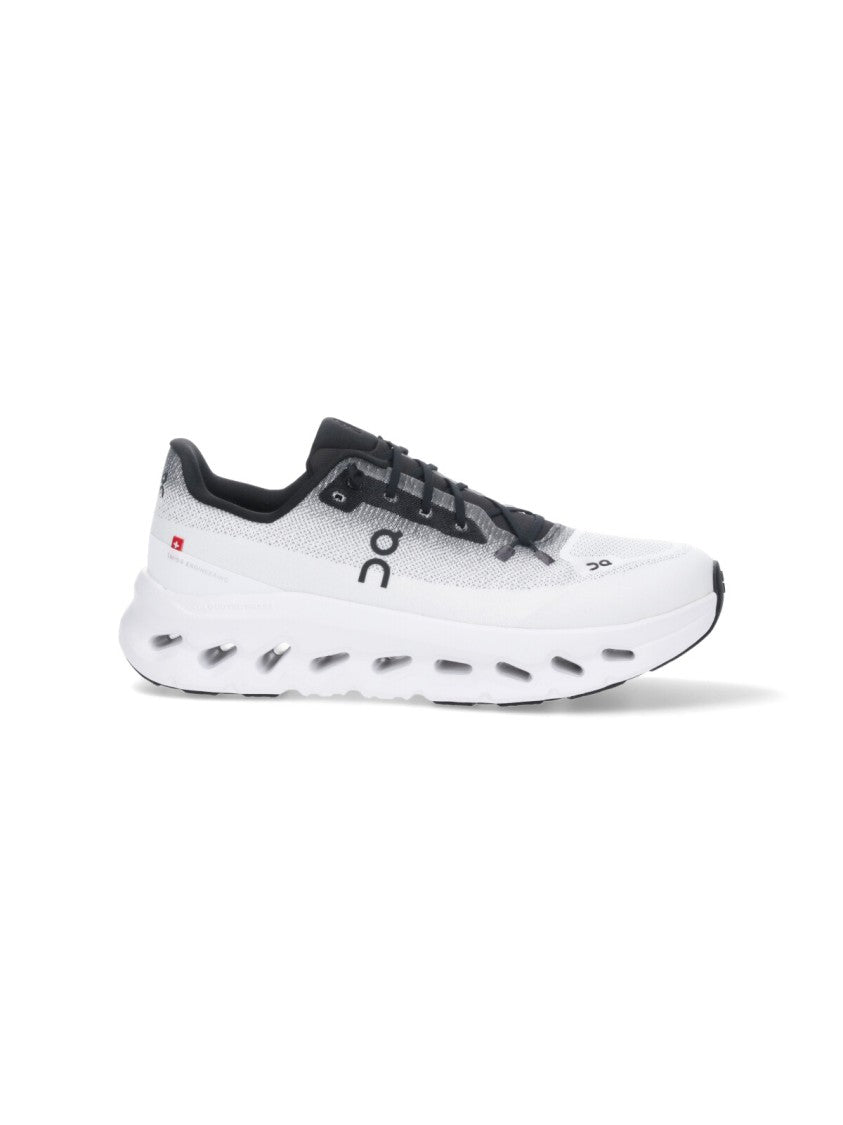 On White Cloudtilt Mesh Sneakers