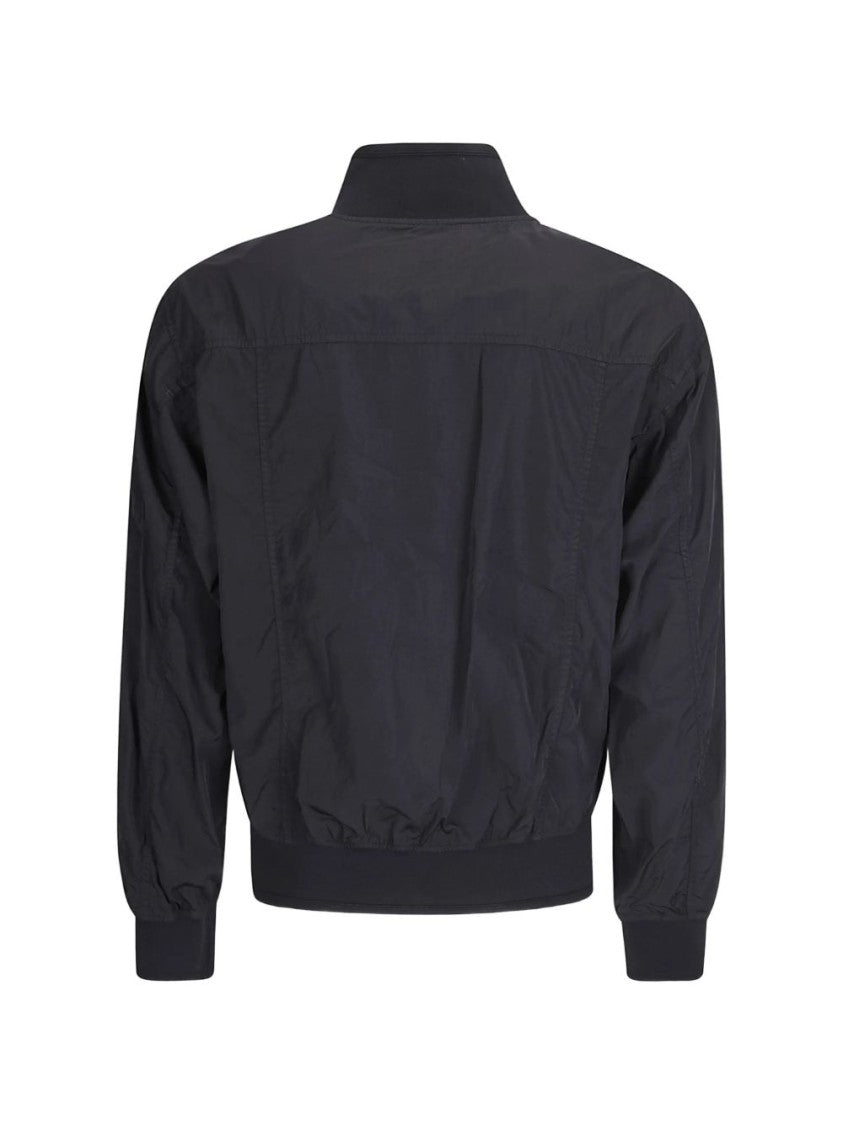 C.P. Company Structured Dark Blue Jacket With Distinctive Lens Detail