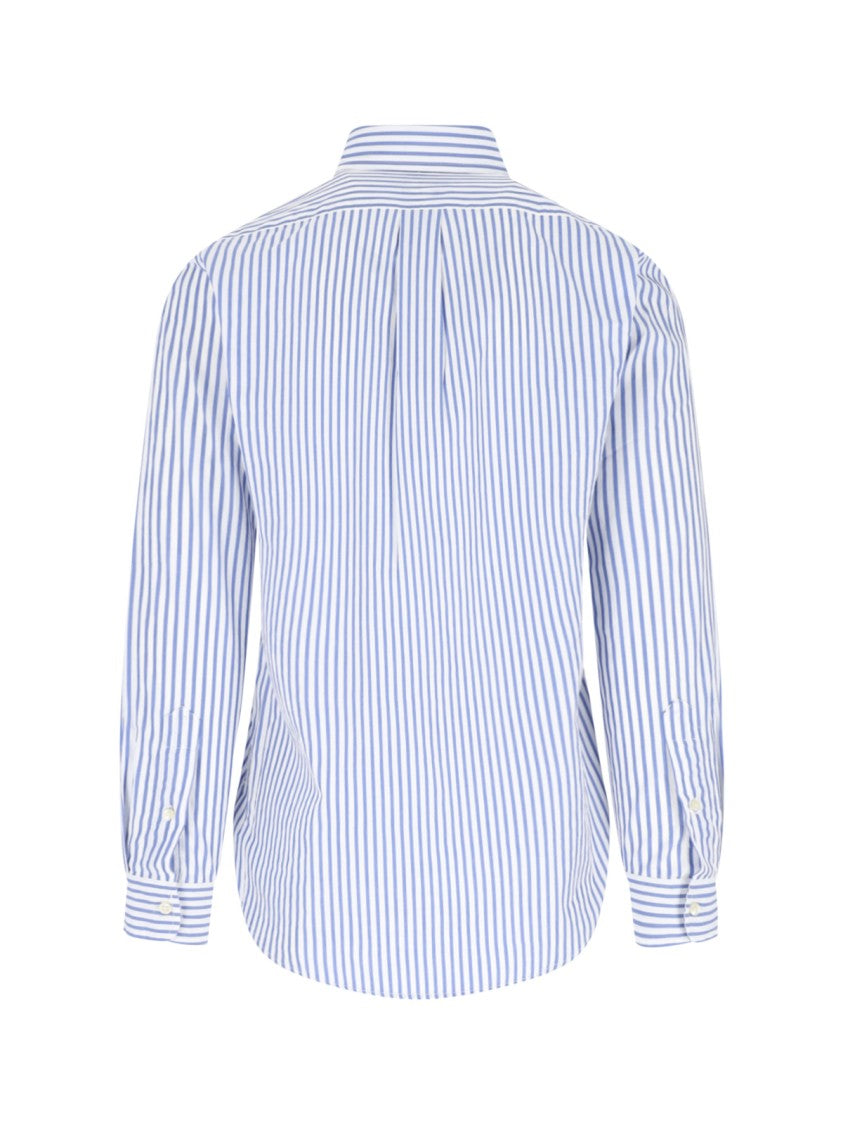 Polo Ralph Lauren White/Blue Striped Button-Down Shirt