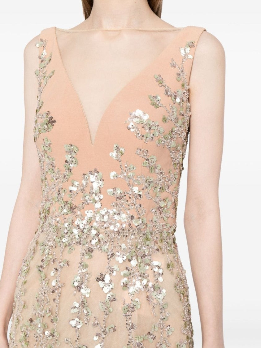 Saiid Kobeisy Tulle Dress, Straight Fit Dress