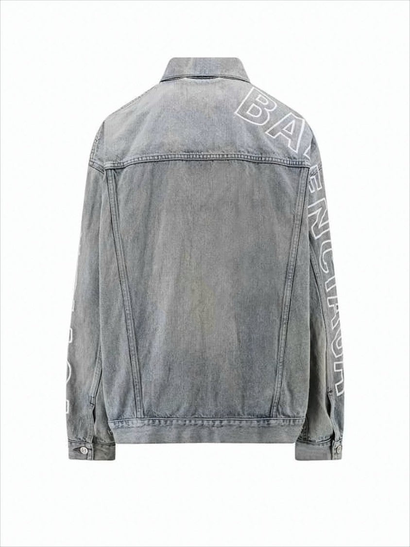 Balenciaga Faded Blue Denim Jacket