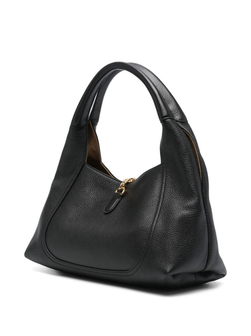 Gucci Structured Calfskin Handbag