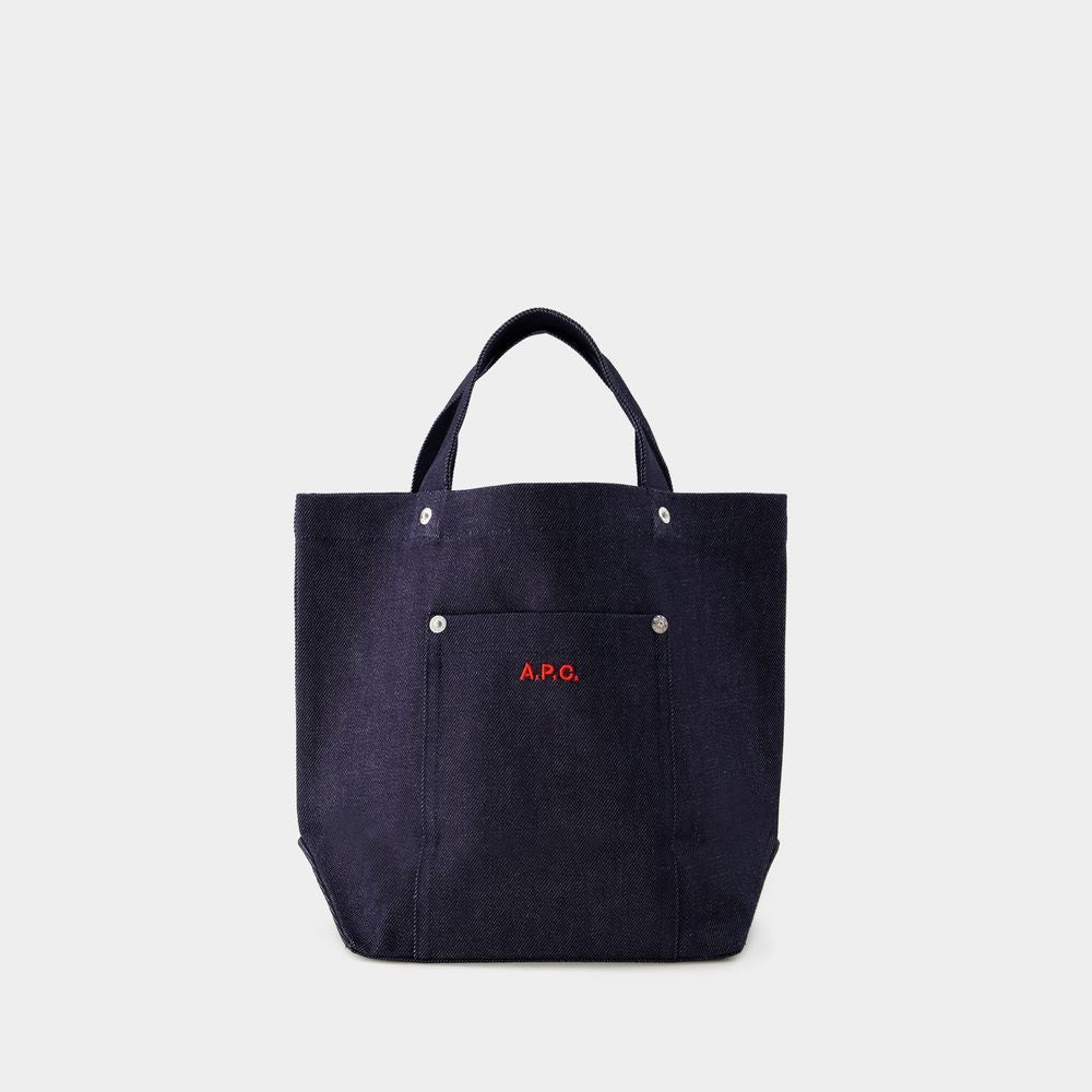 A.P.C. Thais Mini Blondie Shopper Bag - Cotton - Blue