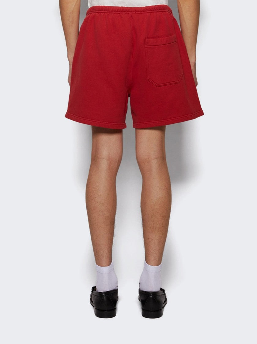Bode Camper Sweat Shorts Red