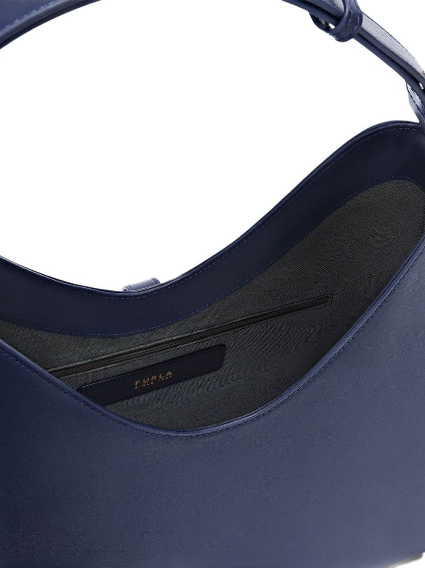 Furla Structured Handbag With Gold-Tone Clasp Detail