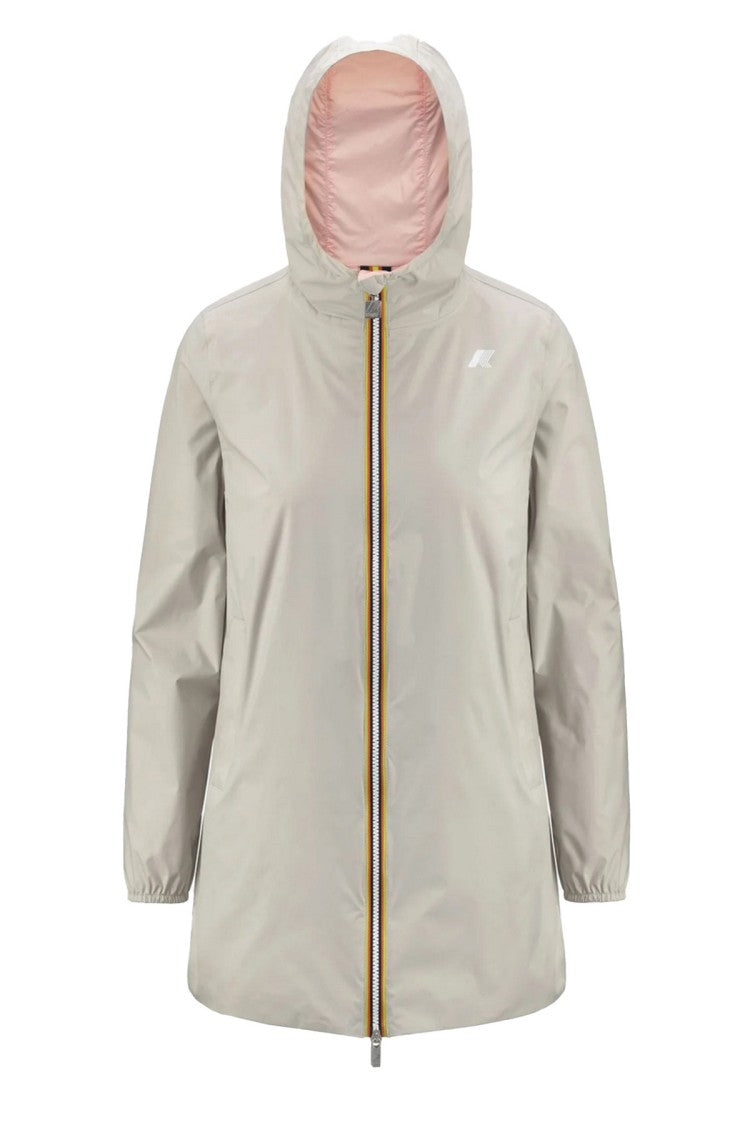 K-Way Multicolor Technical Nylon Zip-Up Jacket