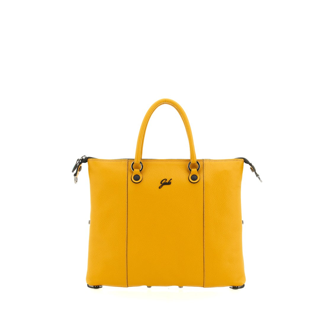 Gabs Structured Yellow Leather Handbag With Transformative Features