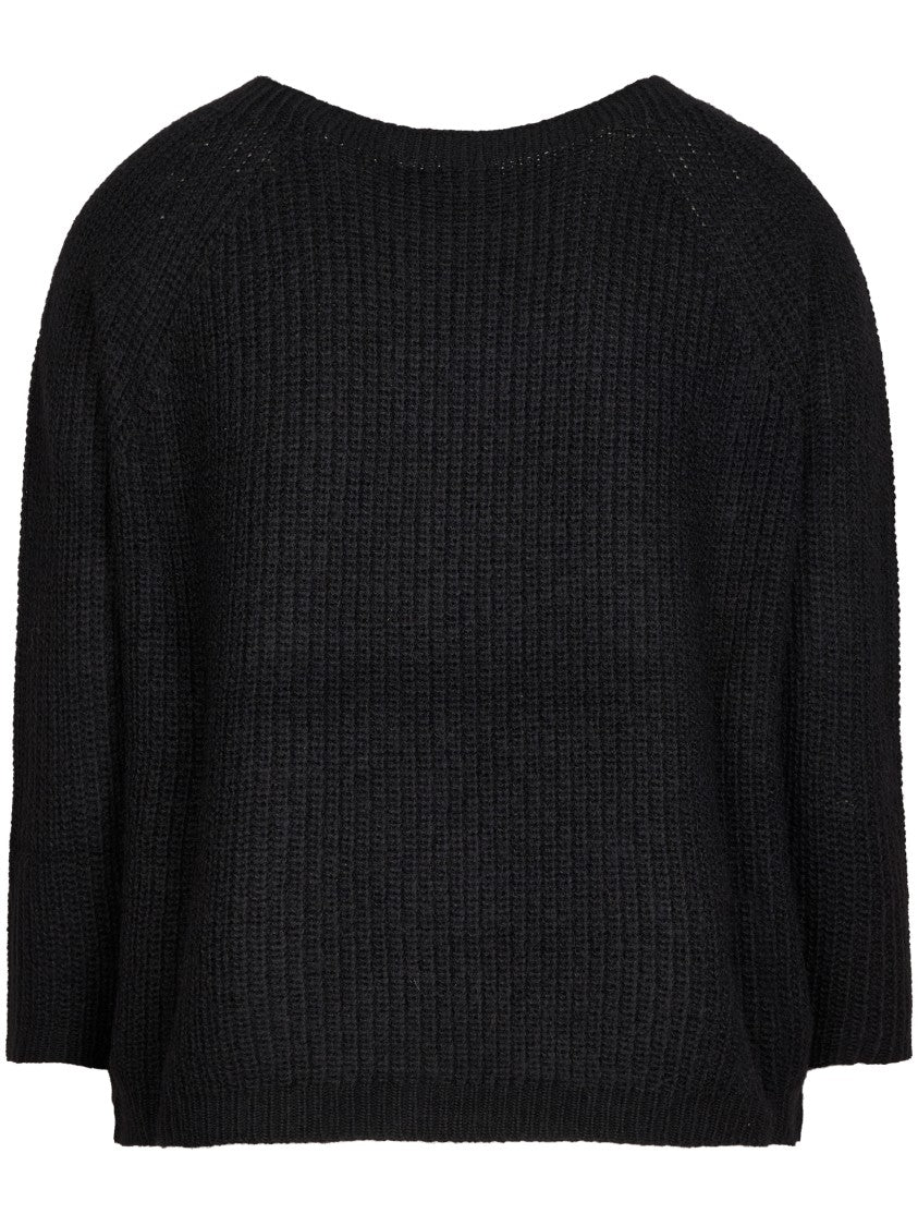 Max Mara Chunky Ribbed Knit Wool Sweater