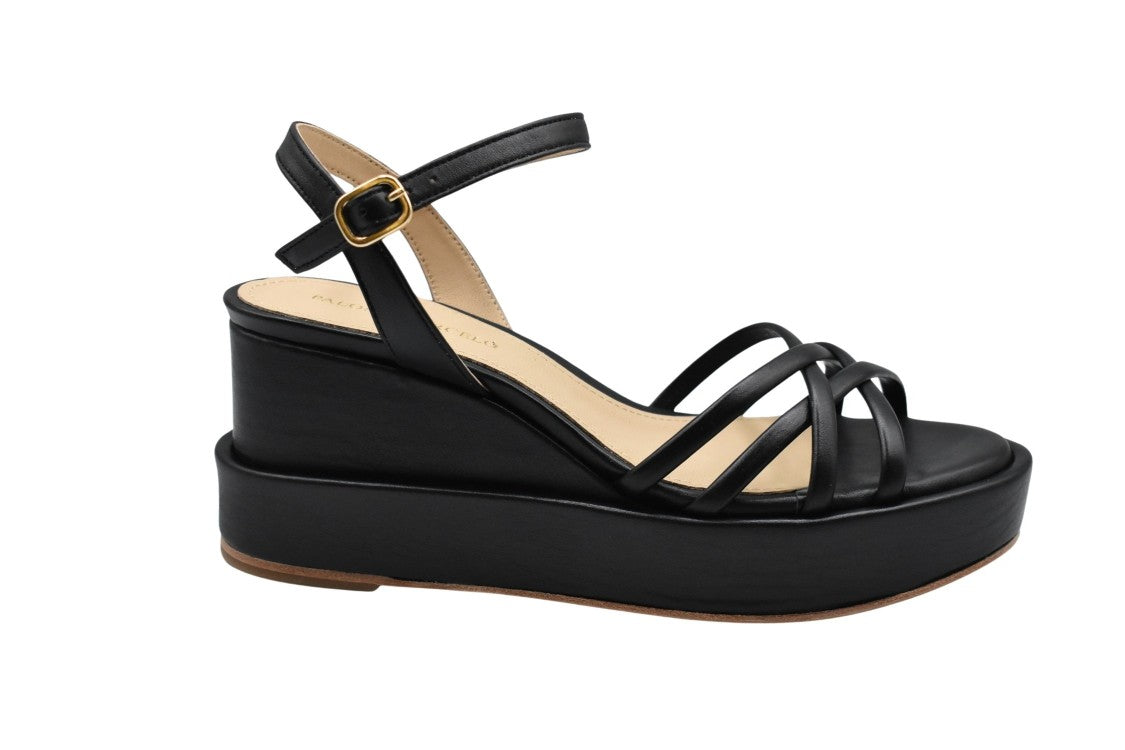 Paloma Barceló Strappy Platform Flat Shoes With Buckle Detail